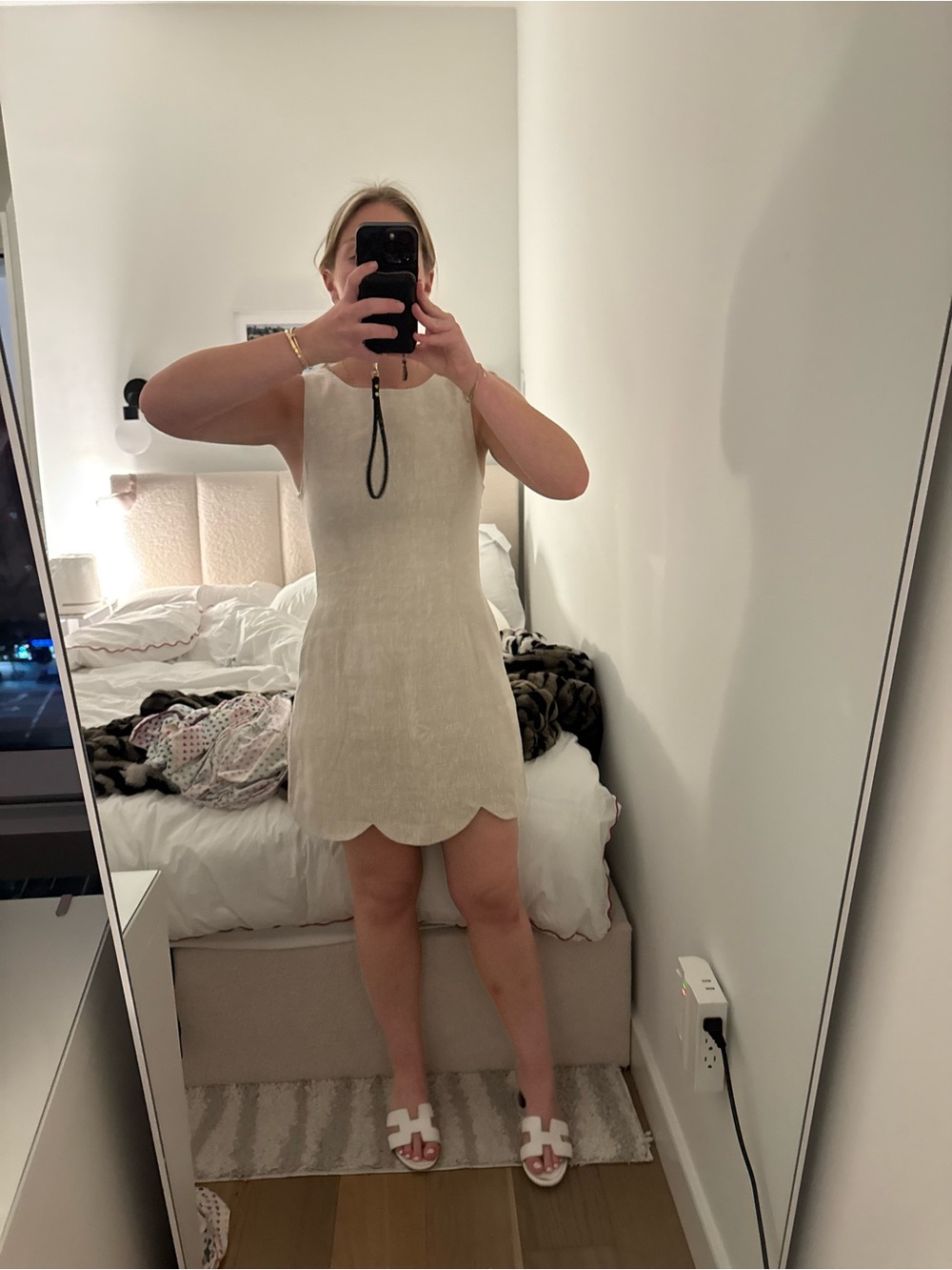 NEW Scallop linen Dress (from Bobbles and Lace in Newport, RI)
